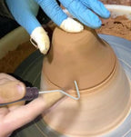 Auyuve Pottery Tools, Clay Sculpting Tools, L-Shape Clay Pottery Modelling Carving Tool for Pottery Ceramics Craft