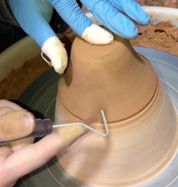 Auyuve Pottery Tools, Clay Sculpting Tools, L-Shape Clay Pottery Modelling Carving Tool for Pottery Ceramics Craft