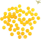 Natural Genuine Stones DIY Tiger Eye Round Spacers 8mm 100pcs Beading Loose Gemstone Hole Size 1mm Charm Smooth Beads for Bracelets Necklaces Earrings (Yellow Jade 8mm)