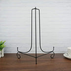 (2 pack)Iron Display Stand Large Black Iron Easel Plate Display Photo Holder Stand, Displays Picture Frames,Decorative Plates, Tablets and Art 15 Inch