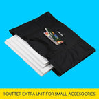 MEEDEN Soft Art Portfolio Bag: 18 x 24 Inch Black Art Canvas Portfolio Case - Waterproof 600D Oxford Carrying Storage Case for Artwork, Poster, Sketching, and Drawing