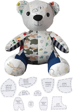 10inch Acrylic Memory Bear Template Ruler Set,Beginners Friendly Memory Bear Sewing Patterns,Memory Bear Patterns Templates for Sewing