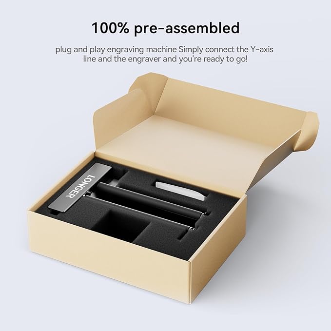 Longer Laser Engraver Rotary Roller, Y-axis Laser Engraver Attachment 360° Rotation, a Good Partner for Laser Engraving Machine， Compatible with Other Brands of Engraver