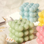 EuTengHao Silicone Candle Molds Set for Candle Making with Candle Wicks, 3D Silicone Mold for Soy Wax, Soap, Cake, Dessert DIY Scented Candle Craft Making