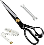 10 Inch Professional Fabric Scissors Heavy Duty Sewing Shears Sharp Leather Scissors High Carbon Steel Ergonomic Fabric Shears for Quilting, Sewing, Heavy Duty Cutting
