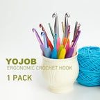 1.75mm Crochet Hook, Small Size 1.75 mm Ergonomic Crochet Hooks for Beginner, Comfort for Arthritic, 1 Pack