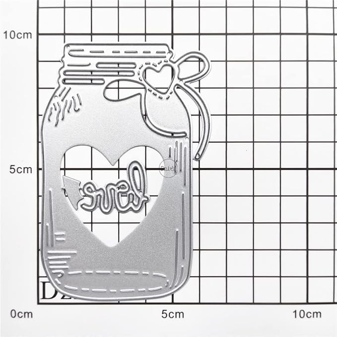 DzIxY Bottle Heart Metal Cutting Dies for Card Making Kit Embossing Paper Die Cuts Scrapbook Machine Stencils Storage Pockets Supplies