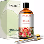 PHATOIL Peach Fragrance Oils for Aromatherapy, 3.38FL.OZ Diffuser Oils for Home, Perfect for Aromatherapy, Humidifiers, Yoga, DIY Candle and Soap Making - 100ml