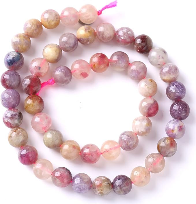 90pcs 4mm 5A Natural Pink Tourmaline Stone Beads Round Loose Spacer Healing Energy Beads for Jewelry Making DIY Bracelets Necklaces 15" (4mm, Pink Tourmaline)