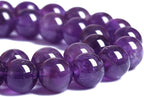 8MM 46PCS Natural Stone Purple Amethyst Crystal AAA Grade Quartz Beads for Jewelry Making DIY Bracelet