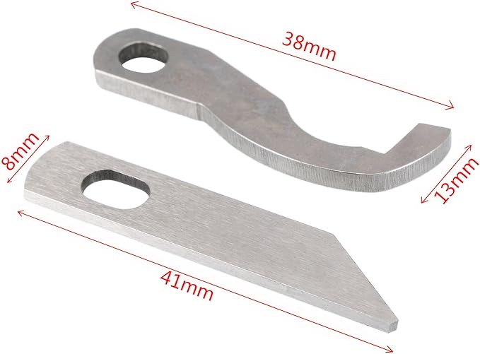 ‌4PCS Serger Blades Set- Upper/Lower Knife for Brother Overlock 925d,929d,935d,1034d (X77683001 Xb0563001)‌