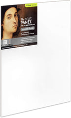 Ampersand Art Supply Wood Gesso Artist Painting Panel: Primed Smooth, 12" x 16", 1/8" Flat Profile