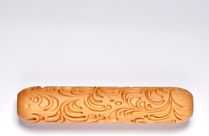 MKM Pottery Tools Wood Big Hand Rollers for Clay (BHR-53 Rain Forest)