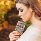 CHGCRAFT Moth Flowers Clear Stamps Moon Phase Silicone Stamps Craft Stamps for Journaling Card Making DIY Scrapbooking Handmade Photo Album Notebook