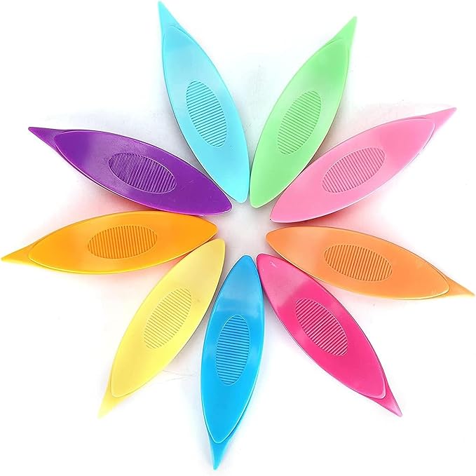 9 Pcs Colorful Plastic Tatting Shuttle for Lace DIY Hand Lacemaking Craft Tool Household Knitting Tools Weaving Machine Sewing Accessories Deft Tatting and Lacemaking Supplies Needlework