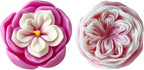 2 Pack Flower Soap & Candle Mold - Silicone 3D Molds for Candy & Home Decor - Resin Casting & Making Molds