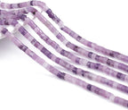 Natural Light Amethyst Spacer Beads Caps Flat Round Loose Beads for Beading Jewelry Making 3mmx2mm 38cm