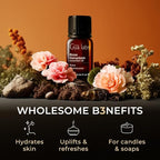 Gya Labs Rose Geranium Essential Oil - 0.34 Fl Oz - for Hair, Skin, Diffuser, Aromatherapy & DIY Candle Making Scent