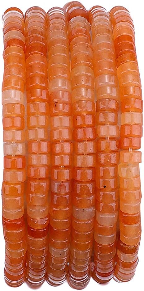 Natural Red Agate Spacer Beads Caps Loose Semi Gemstone for Beading Jewelry Making 4mmx2mm 38cm