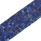Natural Lapis Lazuli Square Stone Beads 4x4mm 85pcs Cube Loose Semi Gemstone Beads for Jewelry Making Design