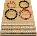 Petoysoso Bamboo Bead Boards for Jewelry Making, Bracelet Beading Board, DIY Supplies, Small 6"/ 7"/ 7.5"/ 8"
