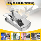 Upgraded Magnetic Seam Guide for Sewing Machine, Magnetic Sewing Guide with Clip, Adjustable Seam Guide, Multifunctional Hem Guide, Universal Sewing Machine Attachments, Sewing Supplies Accessories