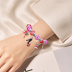 100 Pieces 14mm European Large Hole Spacer Beads Mix Color with Silver Brass Cores Assortments Charm Lampwork Beads Supplies for Necklace Bracelets Jewelry Making (Built-in Glitter Beads)