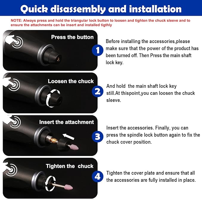 Customizer Engraving Pen for All Materials - Cordless Engraving Pen for Metal, Wood, Glass & Plastic(with Box), Electric Engraver Tool with 45 Bits - USB Rechargeable & Max 28000RPM Adjustable 5 Speed