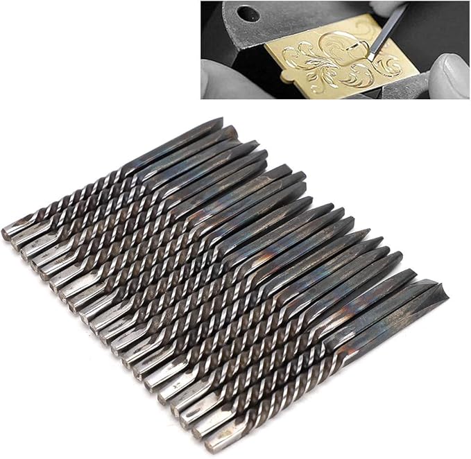 20pcs Professional Jewellery Carving Tools Set Jewellery Professional Jewellery Set Engraving Tool Metal Tool, Metal Carving Anvil Chisel