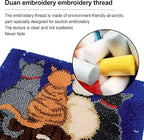 kingsea Latch Hook Kit for Teen, DIY Crochet Yarn Rug with Pattern Printed Latch Hook Rug Kit, Latch Hook Kit for Beginners, Four Cats, 20" x 15"