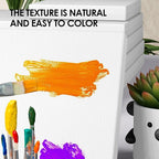 GOTIDEAL18Pcs Stretched Canvases for Painting Multi Pack 4x4, 5x7, 8x10,9x12, 11x14 Set, Primed White - 100% Cotton Artist Blank Canvas Boards for Painting, Acrylic Pouring,Oil Paint