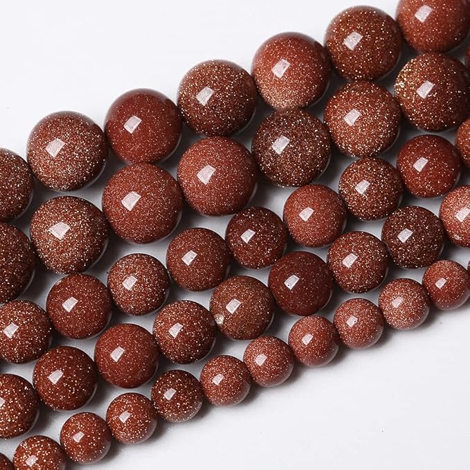 90pcs 4mm Natural Gold Sandstone Beads Gemstone Round Loose Beads for Jewelry Making DIY Bracelet Necklace 15“ (Gold Sandstone, 4mm)