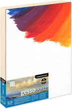 Ampersand Art Supply Gesso Wood Painting Panel: Museum Series Gessobord, 16" x 20", 1-1/2" Cradled Profile