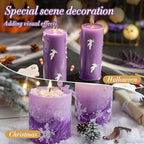 Sukh Deep Purple Candle Sand with Wick - 430G(0.94lb) Sand Candle with Wicks Refillable Candles for Weddings, Dating, Halloween, Christmas