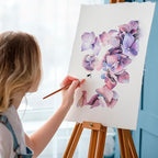 DUGATO Artist Paint Brush Set (10 Sizes) - Fine Tip Round Synthetic Brushes for Watercolor, Acrylic, Gouache, Oil Painting & Crafts - Professional Quality Art Supplies