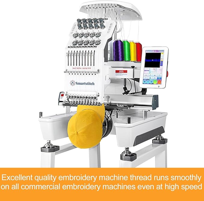 New brothread - Single Huge Spool 5000M Each Polyester Embroidery Machine Thread 40WT for Commercial and Domestic Machines - Violet Blue(Janome Color)