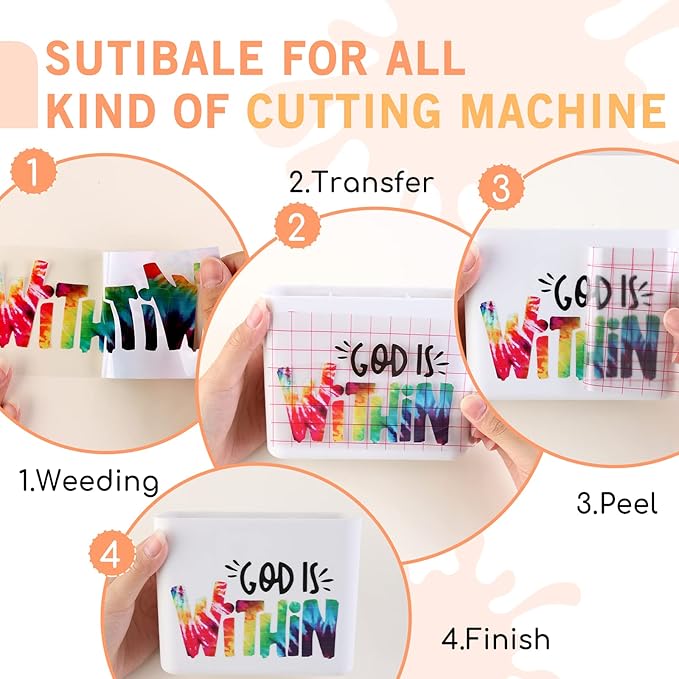 Tintnut Tie Dye Permanent Vinyl Roll - 12 inch x 5ft, Seamless Big Fireworks Adhesive Swirl Pattern Water Proofing Vinyl Self Sticker