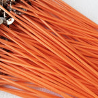 6 Inch Candle Wick,100 Piece Cotton Candle Wicks, Orange Low Smoke Pre-Waxed Candle Wicks with Tabs for Candle Making DIY