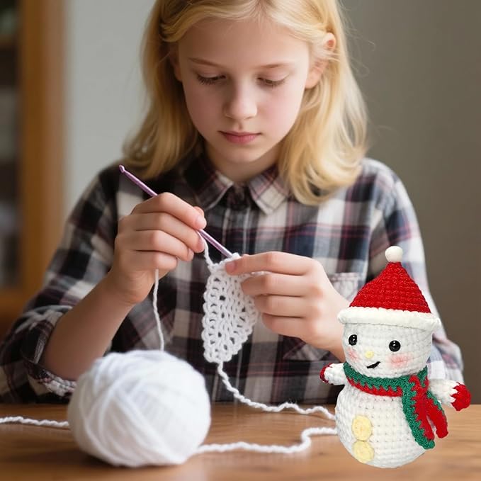 THOVY Crochet Kit for Beginners,Crochet Starter Kit w Step-by-Step Video Tutorials,Easy Beginner Crochet Kit for Adults,DIY Crochet Starter Set