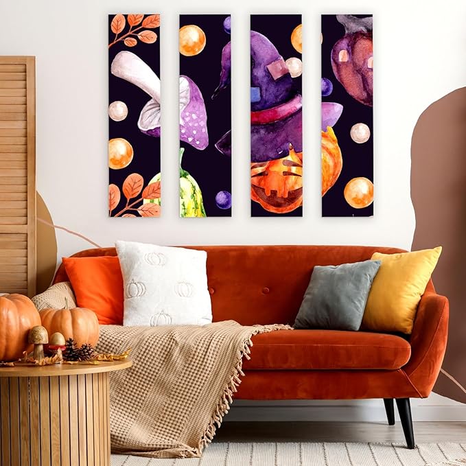 Bright Creations Unfinished Wood Panels for Painting & Crafts - 6 x 23 in, 0.84 in Thick, 4-Pack - Deep Cradle Boards & Long Wood Canvas Blank Wooden Signs for Wall Decor