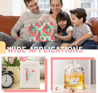 Tintnut Permanent Vinyl Tie Dye Roll - 12 inch x 5ft, Green Red Swirl Pattern Adhesive Vinyl Sheets for Decor Sticker Compatible with Cricut, Silhouette, Cameo Cutters