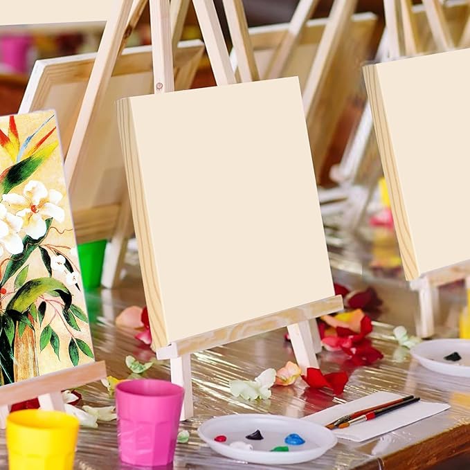 9 Pcs Wood Panels 12 x 12 Inch Craft Wood Canvas Boards Panels Unfinished Wooden Boards for Painting, Crafts, Acrylic, and Oil Art DIY Projects