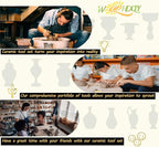 WQHDQLY Pottery Sculpting Tools 45PCS,Clay Tools Pottery Tools Clay Sculpting Tools for Kids Polymer Clay Tools Kit Ceramic Tools for DIY Handcraft Modeling Clay Carving Tools Set