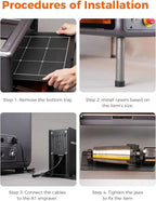 Creality Rotary Roller Kit with Risers for Falcon A1 Laser Engraver, Engraving Accessories for Engraving Cylindrical Objects, Wine Glass, Baseball Bat, Ring