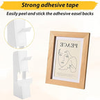 100 Pack 9 Inch Self Stick Cardboard Easel Backs Adhesive Easel Stand Back, Picture Frame and Art Stand for Painting, Photos, Artwork, Crafts