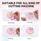 Tintnut Orange Pink Permanent Vinyl - 8 Sheets 12"x10" Gradient Adhesive Self Sticker, Ombre Glossy Self Sticker Water Proofing Vinyl Compatible with Cricut Or Silhouette