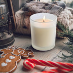 Thick Candle Jars for Making Candles 12 Pcs, 7 OZ Empty Jars with Wood Lids for Candle Making, Sample Container, Frosted White