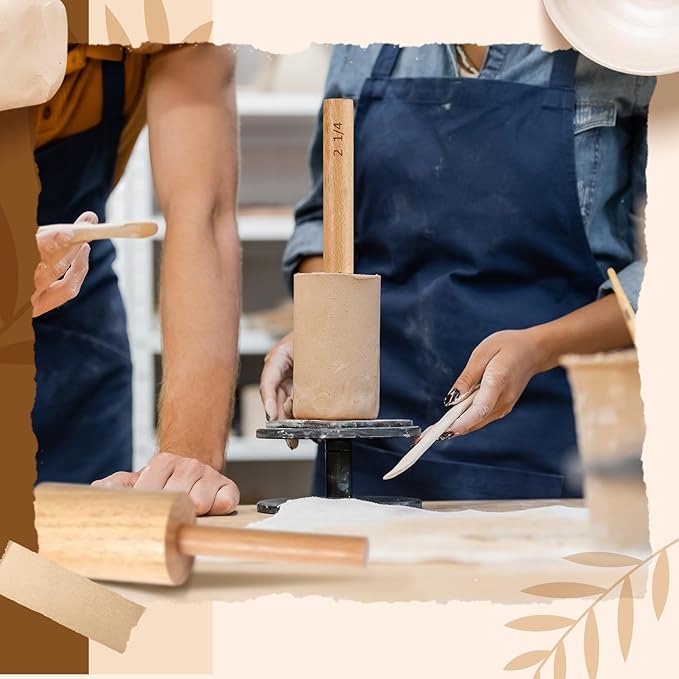 Baderke Cup Pottery Molds, Create Pottery Mug Vases, Cup Molds Crockery Shaping Tool, Assist in Hand Building Crockery Mugs for DIY Ceramic Cup Mug Vase Making(2 1/4'', 9-10 oz)