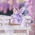 TIAMECH Violet Garden PET Stickers - 80 Pcs Vine Fairy Scenery Courtyard Violet Girl Design, Waterproof Sticker for Journaling & Scrapbooking, Junk Journal Supplies, Ephemera & DIY Crafts