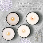 White Candle Dye 2oz for Soy Candle Making – Highly Concentrated Candle Wax Dyes – Candle Shop Premium Color Dye Chips for Soy Wax, Beeswax, Paraffin